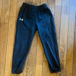 Under Armour Kids Joggers with Bright Green Logo